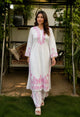 Aarohi Pink Floral Embroidered Kurta layered Palazzo Set